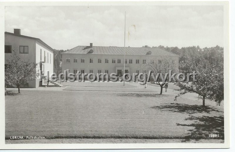 Lerum. Folkskolan. Odaterat. Pressbyran 19885.jpeg - Lerum. Folkskolan.Odaterat.Pressbyrån 19885.
