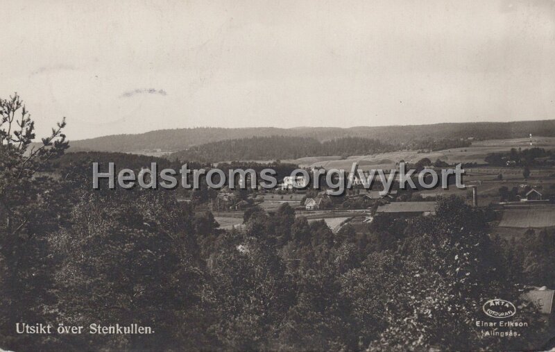Utsikt over Stenkullen. Potganget 30 juni 1939.Einar Erikson, Alingsas.jpg - Utsikt över Stenkullen.Potgånget 30 juni 1939.Einar Erikson, Alingsås.