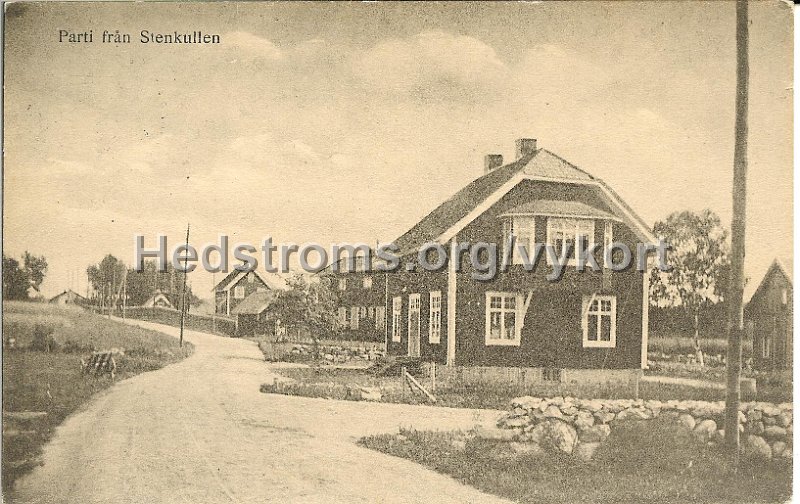 Parti fran Stenkullen.Postganget 21 november 1918.jpg - Parti från Stenkullen. A-B Göteborgs Konstförlag. Postgånget 21 november 1918.