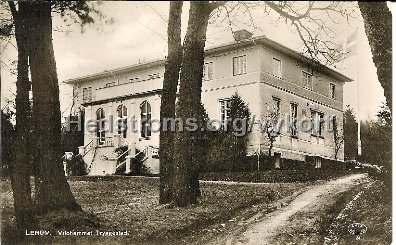 LERUM. Vilohemmet Tryggestad. Postganget 13 januari 1934. 84.jpg - Lerum. Vilohemmet Tryggestad.Postgånget 13 januari 1934. 84.