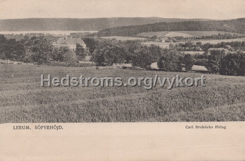 Lerum Safvehojd. Odaterat. Carl Brobacks forlag.jpg - Lerum Söfvehöjd/Säfvehöjd.Odaterat.Carl Brobäcks förlag.
