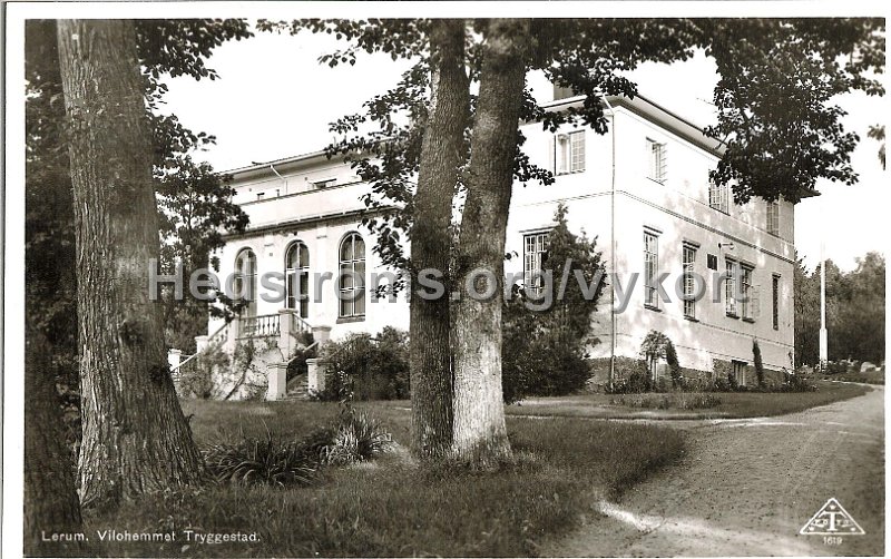 Lerum. Vilohemmet Tryggestad. Postganget 14 januari 1958. Traff 1617.jpg - Lerum. Vilohemmet Tryggestad.Postgånget 14 januari 1958.Träff 1619.