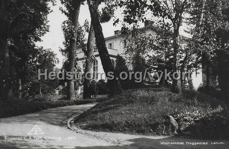 Vilohemmet Tryggestad. Lerum. 2 oktober 1938. Ensamratt CA Traff, Goteborg. 237.jpeg - Vilohemmet Tryggestad. Lerum.Postgånget 2 oktober 1938.Ensamrätt CA Träff, Göteborg. 237.