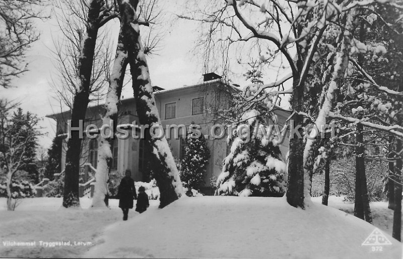 Vilohemmet Tryggestad. Lerum. Postganget 21 januari 1938. Foto ensamratt C.A. traff, Goteborg. 372.jpeg - Vilohemmet Tryggestad. Lerum.Postgånget 21 januari 1938.Foto & ensamrätt: C.A. träff, Göteborg. 372.