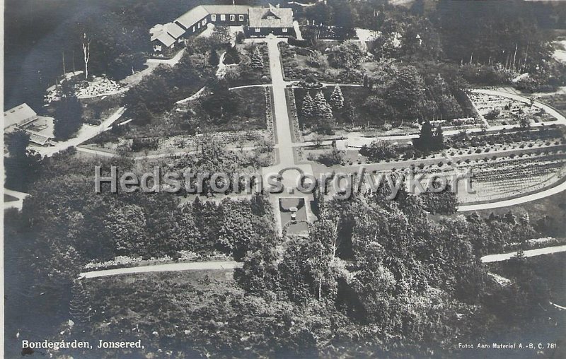 Bondegarden, Jonsered. Postganget. Foto Aero Material A.B. C, 781.jpeg - Bondegården, Jonsered.Postgånget.Foto: Aero Material A.B. C, 781.