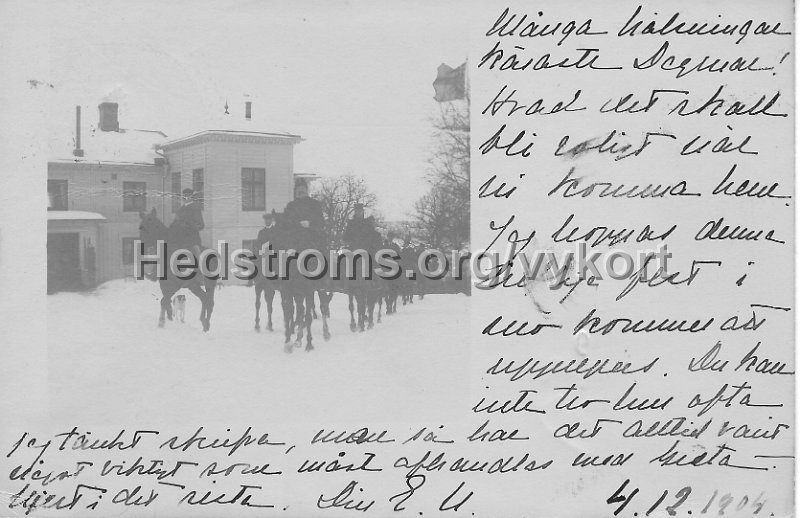 Gullringsbo. Postganget 4 december 1904.jpeg - Gullringsbo.Postgånget 4 december 1904.