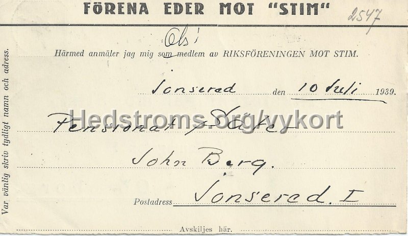 Villa Sater anmaler sig till RIKSFORENINGEN MOT STIM 1939.jpeg - Villa Säter anmäler sig till RIKSFÖRENINGEN MOT STIM 1939.