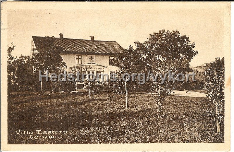 Villa Esstorp. Lerum. Postganget 5 april 1929. Carl Brobacks forlag.jpg - Villa Esstorp. Lerum.Postgånget 5 apr 1929Carl Brobäcks förlag  1138