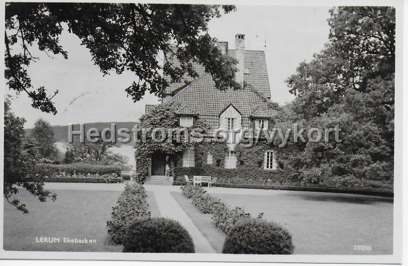 Lerum, Ekebacken. Postganget. 31 december 1948. Pressbyran 19200.jpeg - Lerum Ekebacken.Postgånget 31 december 1948.Pressbyrån 19200.