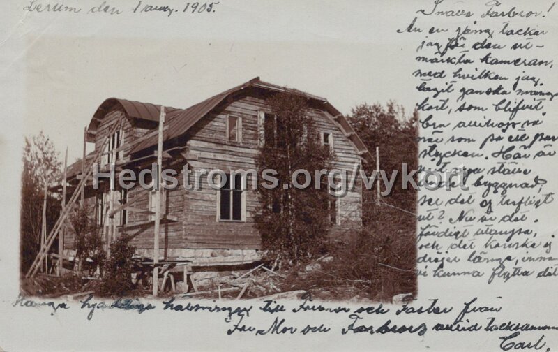 Postganget Lerum 1 augusti 1905.jpg - Postgånget Lerum 1 augusti 1905.