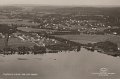 Flygfoto av Lerum med sjon Aspen. Postganget 1 oktober 1939. Ensamratt A B Almqvist  Koster, Halsingborg, Ahrenbergsflyg