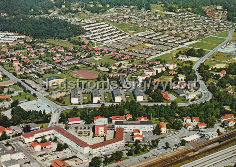 Flygfoto over Lerum. Odaterat. Copyright AB H. Lindenhag, Goteborg. Tel 031 11 58 95.jpg - Flygfoto över Lerum.Odaterat.Copyright: AB H. Lindenhag, Göteborg. Tel 031/11 58 95.