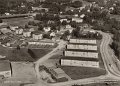 Flygfoto over Lerum. Postganget 28 december 1961. Ensamratt  Foto A  B Flygtrafik, Dals Langed. Lilljeqvist